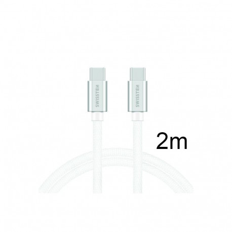 Swissten Textile Universal Quick Charge 3.0 USB-C to USB-C Data and Charging Cable 2m