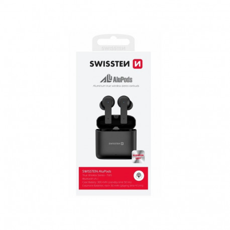 Swissten ALUPODS PRO TWS Bluetooth Stereo Earbuds with Microphone