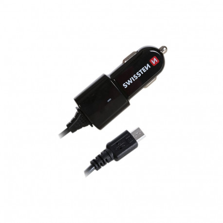 Swissten Premium Car charger 12 / 24V whit Micro USB Cable