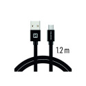Swissten Textile Quick Charge Universal Micro USB Data and Charging Cable 1.2m