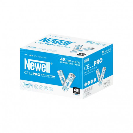 Newell CellPro AA alkaline battery, 12x4 pcs, blister pack