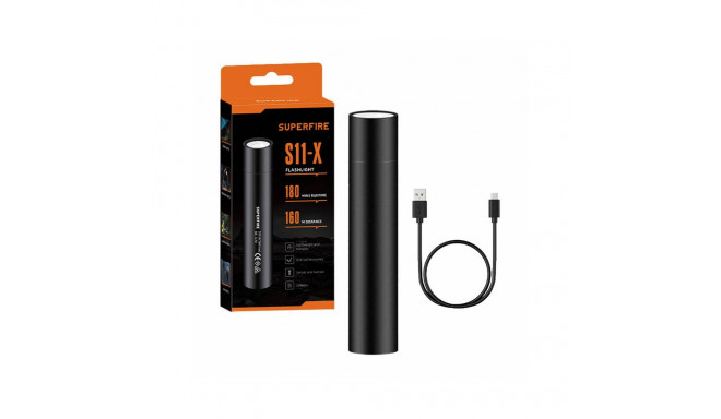 Superfire S11-X flashlight, 700 lm, USB, 5 modes