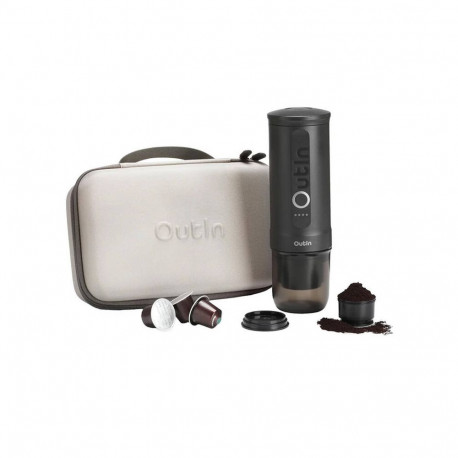 Outin Nano 7500mAh Portable Coffee Maker Set (Gray) + Protective Case