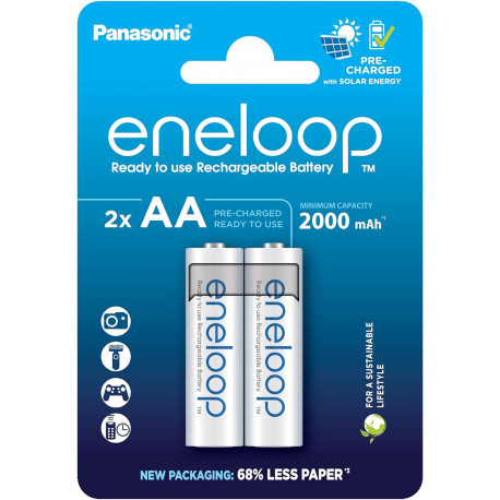 Panasonic eneloop rechargeable battery AA 2000 2BP