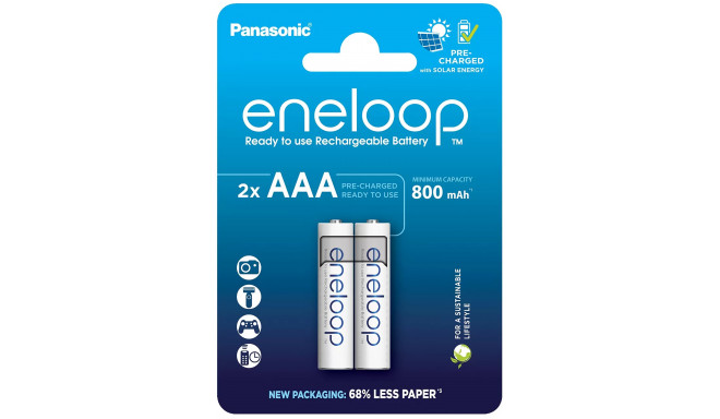 Panasonic eneloop rechargeable battery AAA 800 2BP