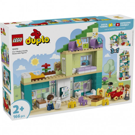 LEGO DUPLO Kolm ühes moodne peremaja figuuridega
