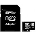 Silicon Power карта памяти SD micro 16 ГБ SDHC Class 6 + адаптер