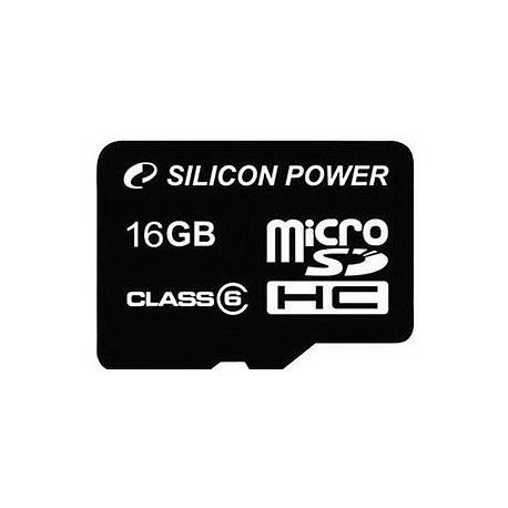 Silicon Power mälukaart microSDHC 16GB Class 6 + adapter