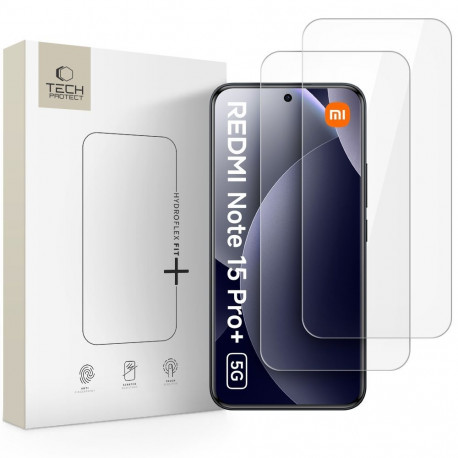FOLIA HYDROŻELOWA TECH-PROTECT HYDRO FLEX+ 2-PACK XIAOMI POCO M8 PRO / REDMI NOTE 15 PRO+ PLUS 5G CL