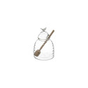 HONEY JAR SPOON GLASS ROBLE