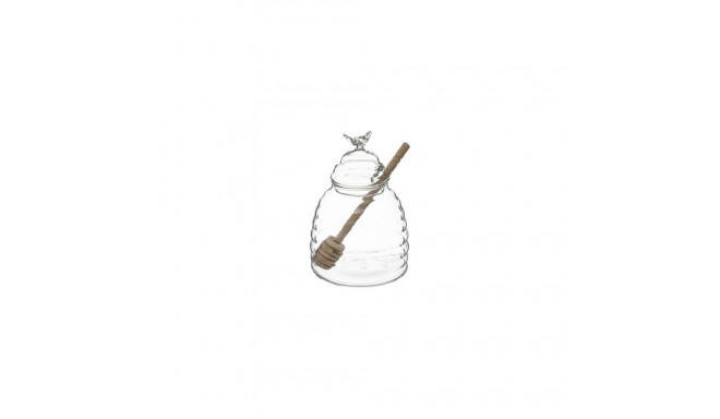 HONEY JAR SPOON GLASS ROBLE