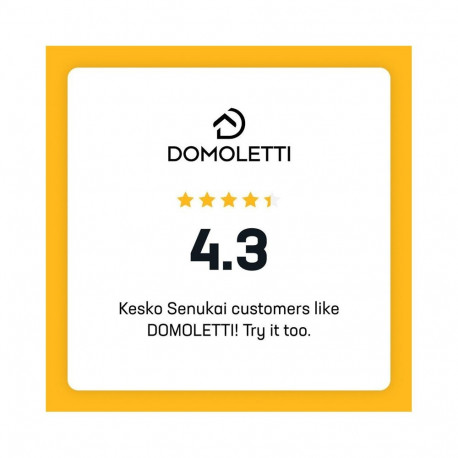 Domoletti madal rõhupott must 24cm 5L