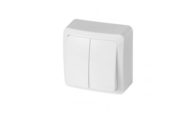 DOUBLE POLE SWITCH WHITE