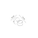 WALL LED LIGHT LUCA 4W BLACK