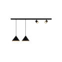 PENDANT LIGHT TRIANGLE 2XE27+2XGU10 BL