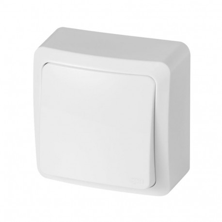 ühekordne lüliti valge