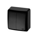DOUBLE POLE SWITCH BLACK