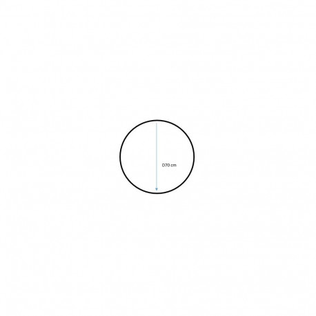 MIRROR ROUND 70 CM FRAME PLYWOOD LP