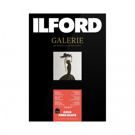 Ilford fotopaber Galerie Gold Fibre Gloss 310g A2 25 lehte
