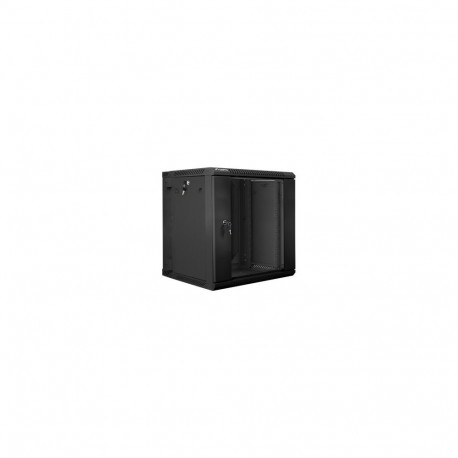 LANBERG WF02-6612-10B Lanberg wall-mounted double section rack 19 flat pack 12U/600x600mm black