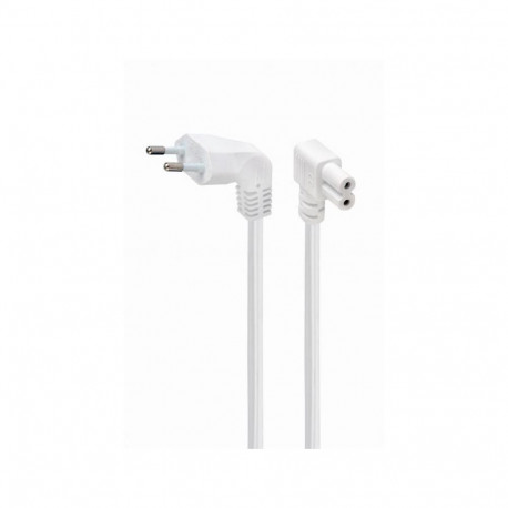 Gembird EU toitekaabel PC-184L-VDE-2.5M-W nurgaga