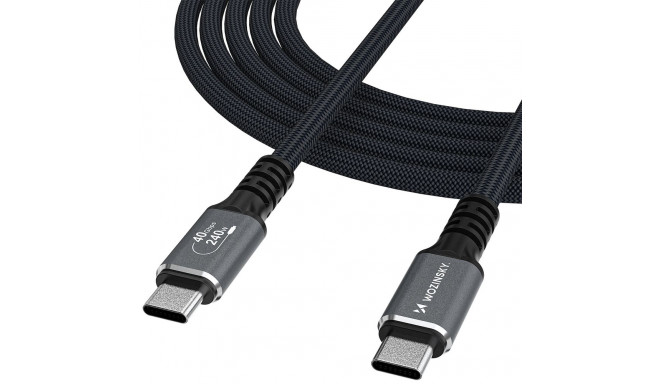 Wozinsky USB-C - USB-C Cable 1.5 m Black (5907769376733)