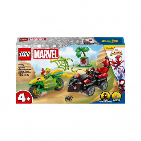 LEGO MARVEL 11198 Spin and Electro Dinosaur Vehicle Chase