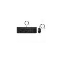 HP 225 G2 USB Wired Mouse Keyboard Combo  Copilot Key - Black - US ENG