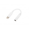 LIGHTNING TO STEREO 3.5 MM AUDIO ADAPTER CABLE, WHITE