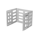 FOLDING BRACKET WALL-MOUNT 19" 8U 497X400/240 GREY LANBERG