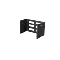 FOLDING BRACKET WALL-MOUNT 19" 6U 497X400/240 BLACK LANBERG