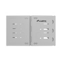 FOLDING BRACKET WALL-MOUNT 19" 6U 497X400/240 GREY LANBERG