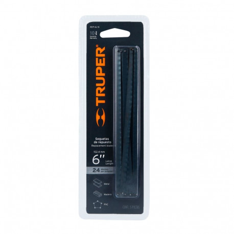 Mini hacksaw Junior replacement blades 150mm 5pcs Truper®