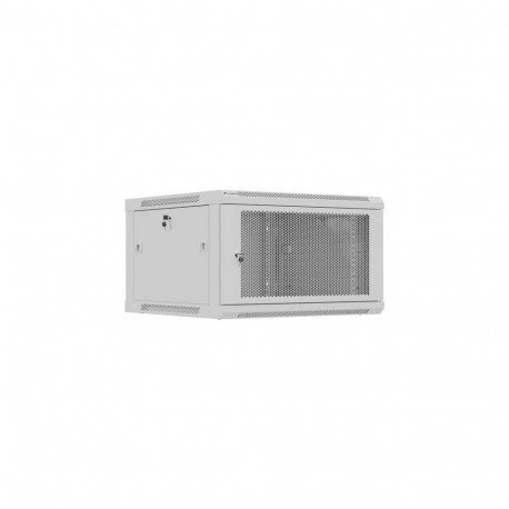 Lanberg Wall mounted installation cabinet 19" 9U 600X600 | WF01-6606-23S | Grey