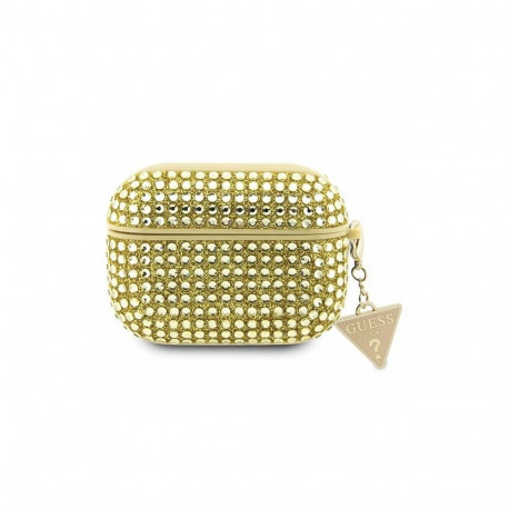 Guess Guess Rhinestone Triangle AirPods Pro Case - Gold