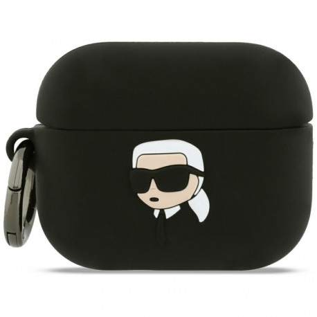Karl Lagerfeld Karl Lagerfeld Silicone Karl Head 3D Case for AirPods Pro 3 - Black