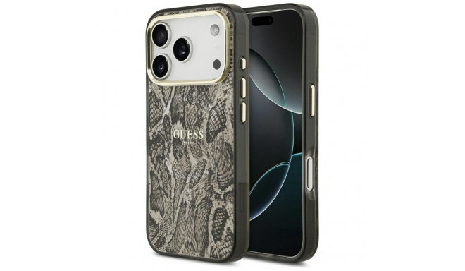 Guess Guess Python Pattern MagSafe Case for iPhone 17 Pro - Brown