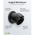 Goobay charging cable angled wall mount Type 2