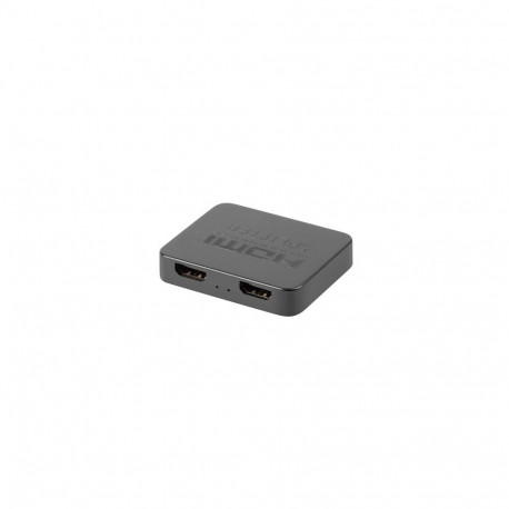 Lanberg HDMI videojaotur 2x HDMI 4K, USB-C port, must | SPV-HDMI-1002