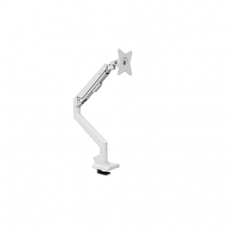 Arozzi Desk Mount | Neo Single - Gas Spring Monitor Arm AZ-ALZARE-NEO-WT | Tilt, Swivel, Rotation | 