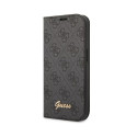 GUESS Book Case Apple iPhone 14 Pro Max kumm/silikoon must