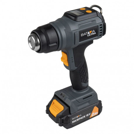 Batavia B.V. | Cordless Heat Gun with Digital LCD Display, Without battery and charger - 18V