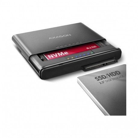 AXAGON adapter ADSA-CC USB-C 10Gbps M.2 NVMe + SATA SSD/HDD