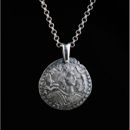 POGONATOS Hõberipats • Nezak hunnid • drahm