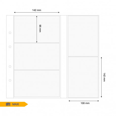SAFE MAXI vaheleht Mix vanadele postkaartidele