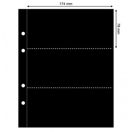 SAFE Compact vaheleht must - kolm riba