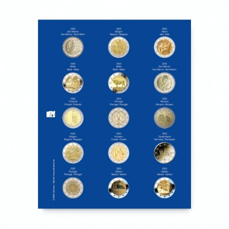 SAFE TOPset album 2€ müntidele lisaleht - 39