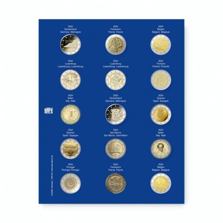 SAFE TOPset album 2€ müntidele lisaleht - 36