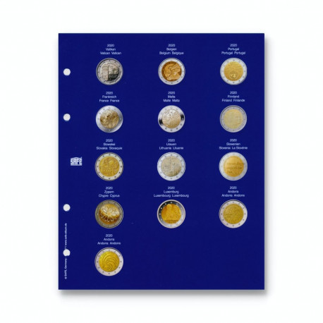 SAFE TOPset album 2€ müntidele lisaleht - 27