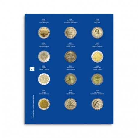 SAFE TOPset album kapslis 2€ müntidele lisaleht - 46